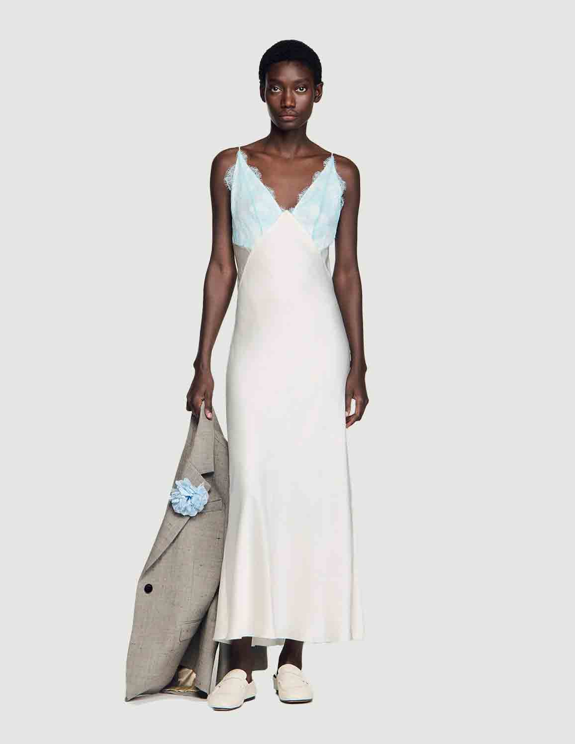 LINGERIE-STYLE MAXI DRESS โ SANDRO Egypt