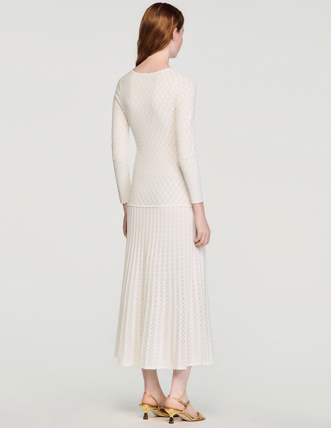 FANCY KNIT MAXI DRESS – SANDRO Egypt