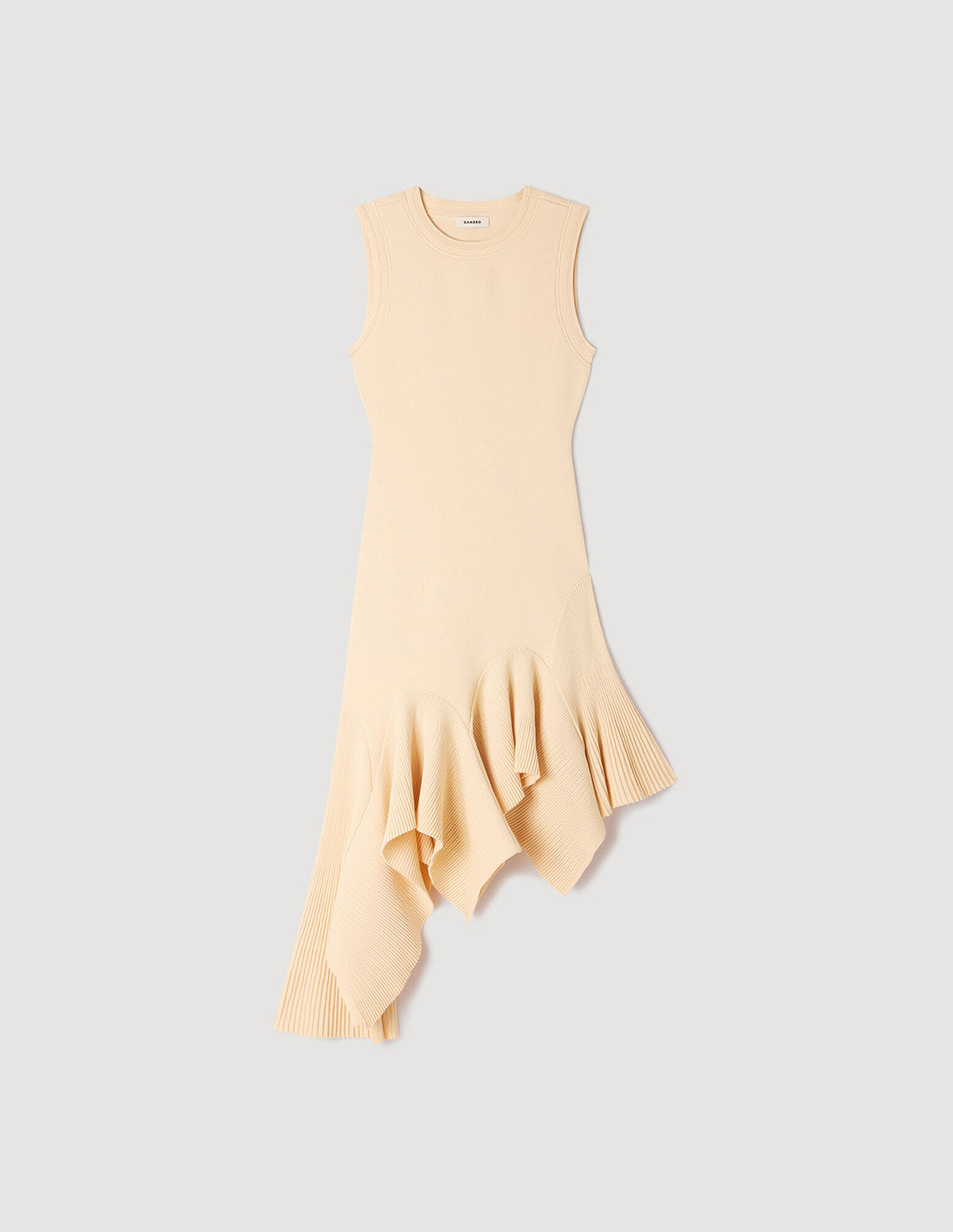 ASYMMETRIC KNIT DRESS – SANDRO Egypt