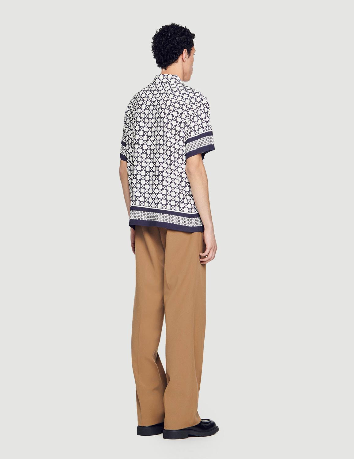 Ecru/Navy Blue