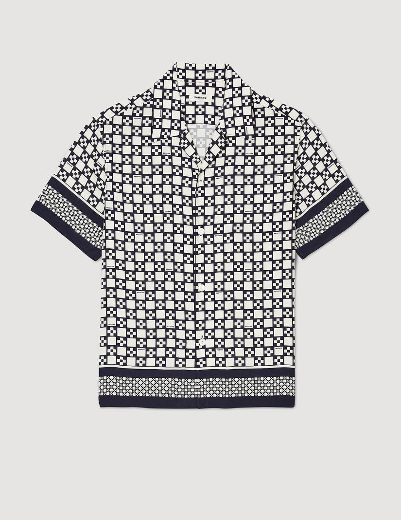 Ecru/Navy Blue
